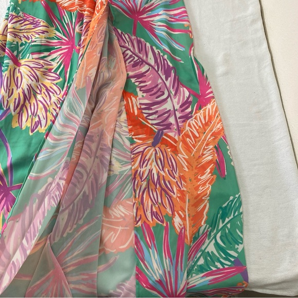 Flying Tomato Floral Printed Cutout Halter Maxi Dress Multicolor Size L - Picture 10 of 16